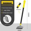 Upgraded Heavy Duty Aluminum Alloy Putty Knife with Thick Black Blade for De-gluing Floor Tiles and Kitchen Use