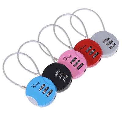 1 Adet 3.7*9Cm Mini 3 Haneli Kombinasyon Seyahat Bavulu Bavul Kod Kilidi Asma Kilit