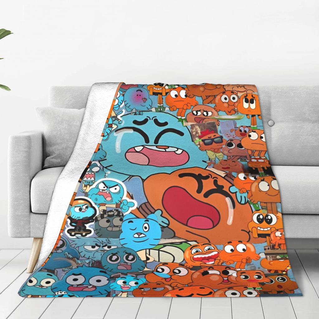 The Amazing World of Gumballs Blanket Super Soft Cozy  Throw Blankets for Bed 50x60 Inch Multiple Sizes Bedspread