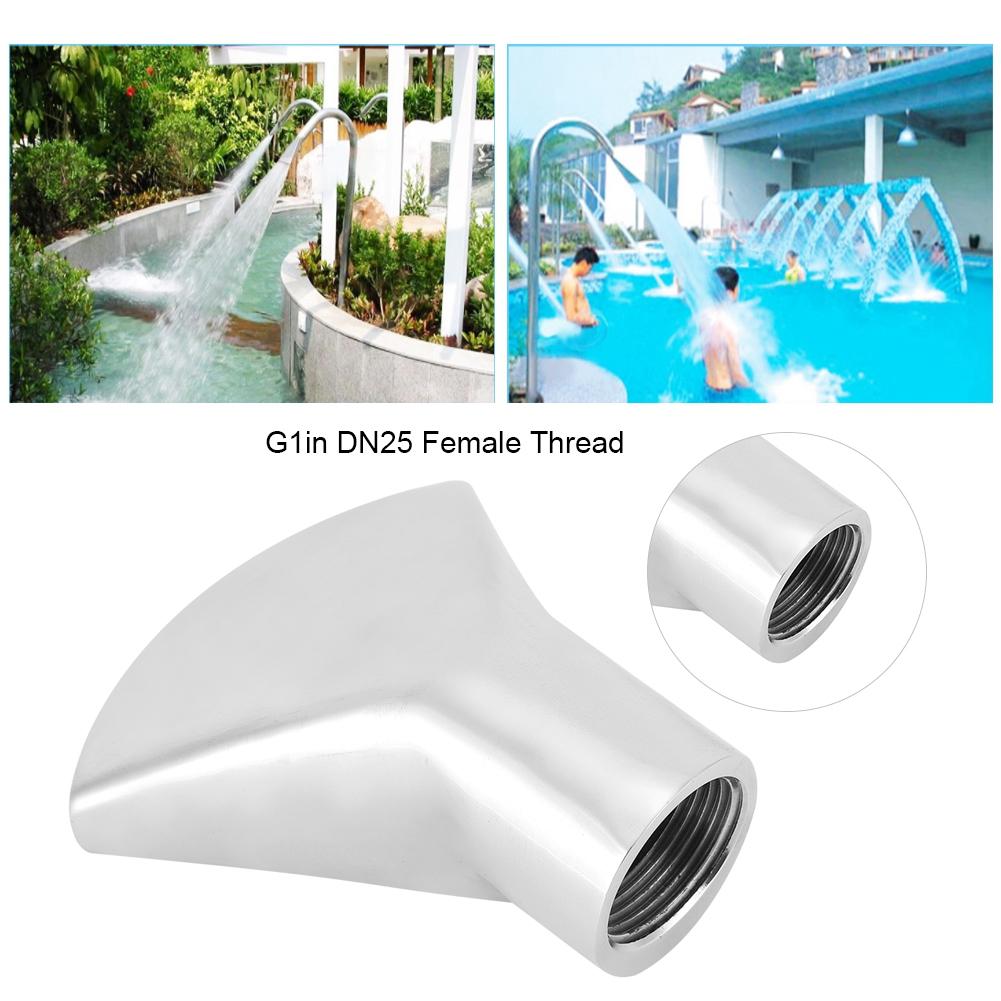 Directional Fan shaped Fountain Nozzle Female Thread Landscape Spray Head for SPA Swimming Pool(G1in DN25 )