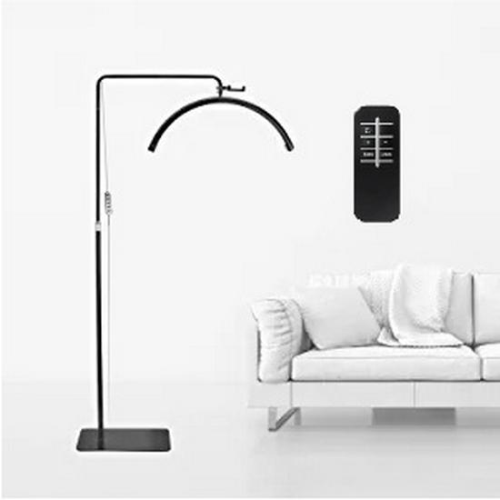 24.5" Half-Moon U-Shaped LED Beauty Lamp for Eyelash Extension & Eyebrow Tattooing - Warm Light, Eye Protection