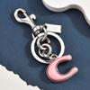 Rainbow C Letter Keychain Metallic Bag Charm For Cute Style Accessories