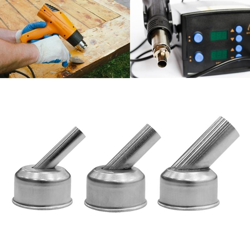 ST-862D BGA- Rework Station Replacement Hot Air Gun Nozzle Sleeves Mouth 45 Degree Angle Heat Gun Nozzle Welding Tool