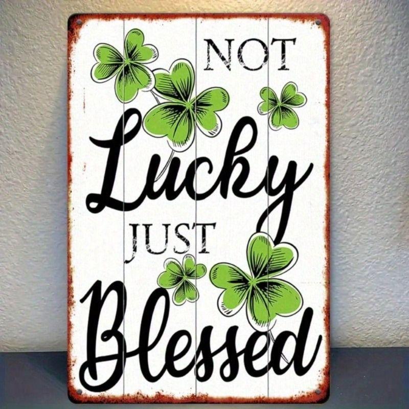 Planetjuice Metal Poster Leprechaun Shamrock Irish Pub Bar Wall Decor Party Decoration