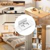 4PCS Quick Fitting Furniture Joint Bracket, Duty Corner Brace Joint Right Angle Bracket, Fit for Drawers, Cabinets, Tables