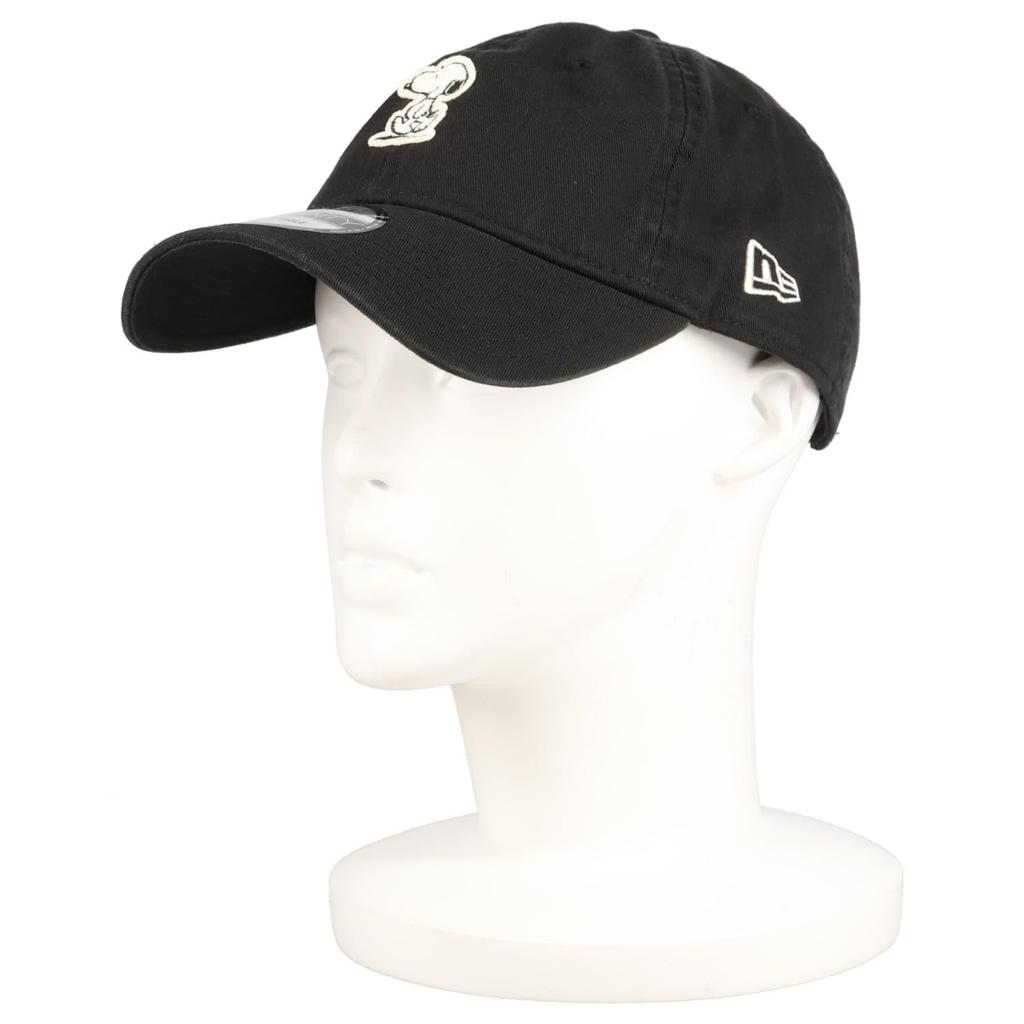 [New Era] Cap 9TWENTY Snoopy collaboration black FREE 920ES PEANUTS SNOOPY FELT PATCH BLK