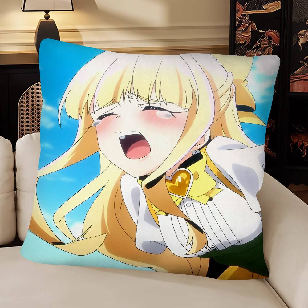 Anime Mahou Shoujo Ni Akogarete Tenkawa Kaoruko Pillow Case Fashion Square Pillowcase Bedroom Sofa Room Ins Decoration Leisure