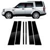 6 Stück Auto Tür Fenster Säulen Verkleidungen Abdeckungen Aufkleber für Land Rover Discovery 3 4 2006 2007 2008 2009 2010 2011 2012 2013-2016