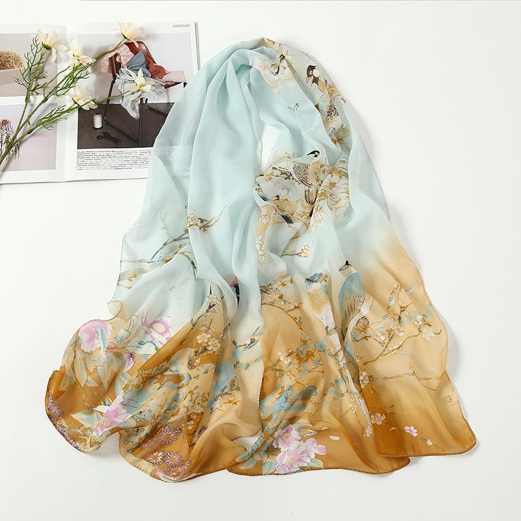 Chiffon Seidenschal, Mode Tanzzubehör Schal 160X50 Strandtuch, Kostenloses Geschenk Schalzubehör