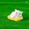 Miniaturní figurky zvířat Malá kočka Řemesla z pryskyřice House Micro Fairy Garden Diy Doplňky Kreativní domácí dekorace do auta