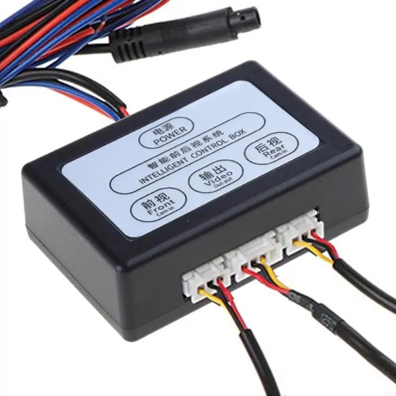 Car Parking Camera Video Channel Converter Auto Front/Rear View Camera Video Control Box Suiatble for CVBS &AHD X7AE