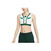 Nike Dri-FIT Swoosh Air Force 1 Logo Print Medium Support Sports Bra Women Underwear White Green DD1433-133
