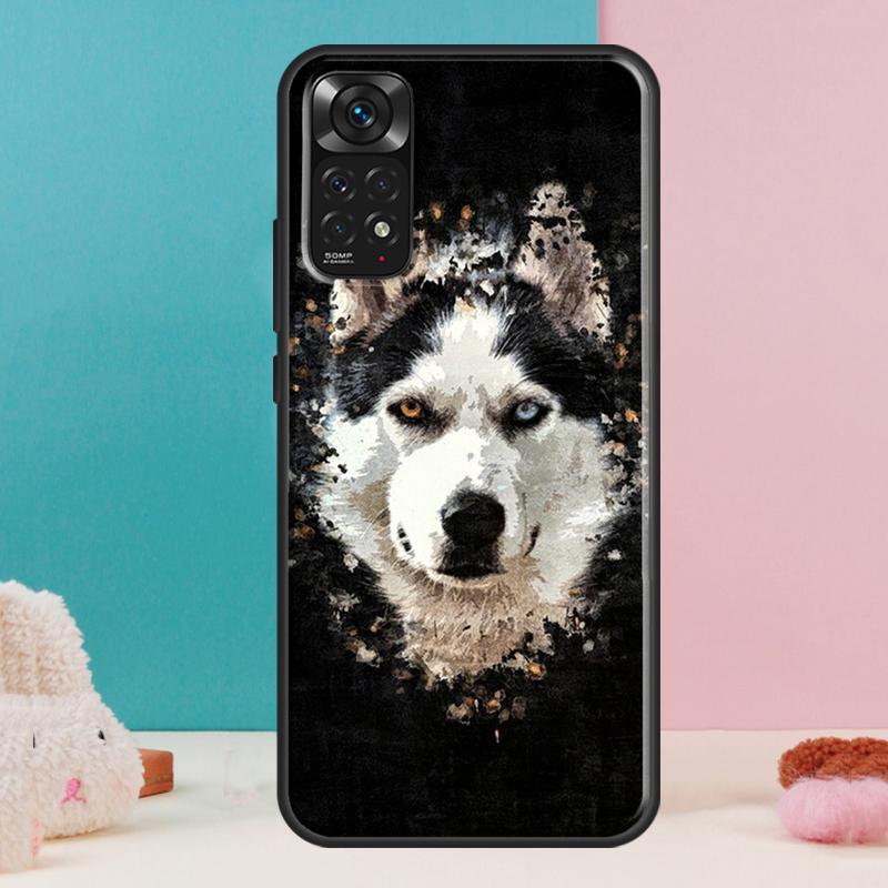 Siberian Husky Dog Case For Xiaomi Redmi Note 14 13 12 Pro 11 9 10 9S 10S 11S 12S Redmi 14C 13C 10C 12C Cover