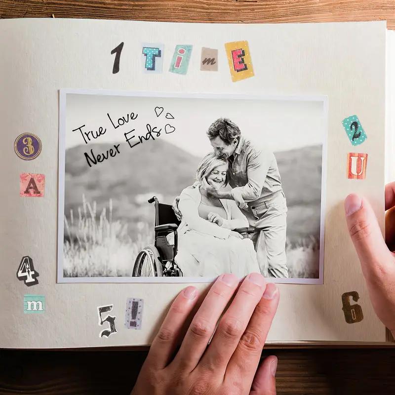 6 Sheet Stickers Graffiti Tape Adhesive Paper Wallpaper Washi Decorating Scrapbook Letter Adhesive Decals for Scrapbook Crafts