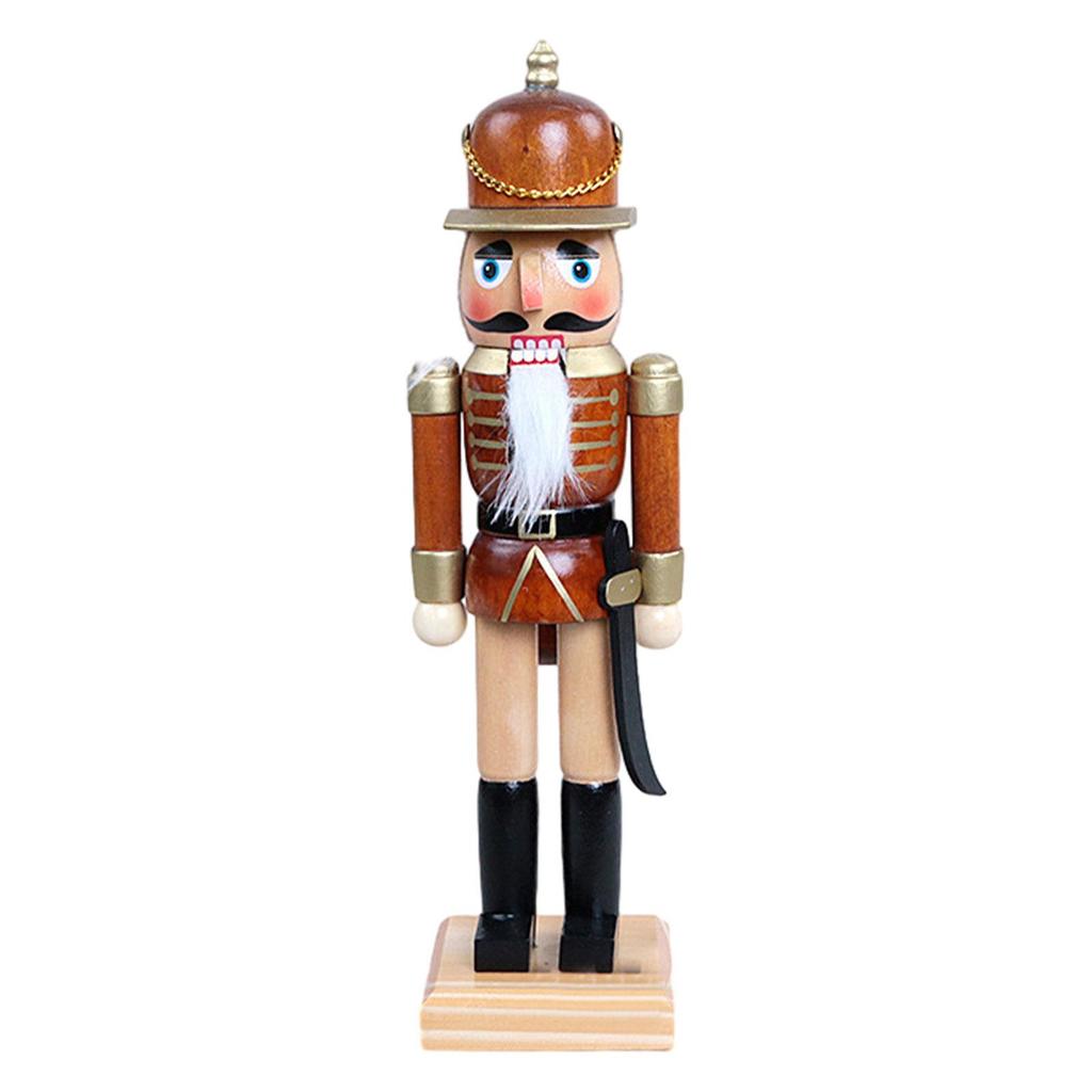 Nutcracker Ornaments Christmas Ornaments Classic Style Cartoon Decorative Nutcracker Crafts Desktop Decor for Shelves Desktop