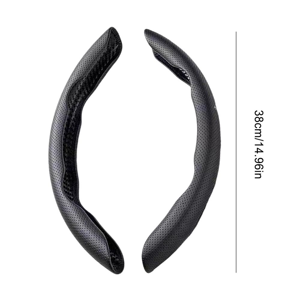 1 pair Car Steering Wheel Cover For 38cm Steering Wheel Diameter Nappa Leather Wheel Booster Cover Protector For Car Interior