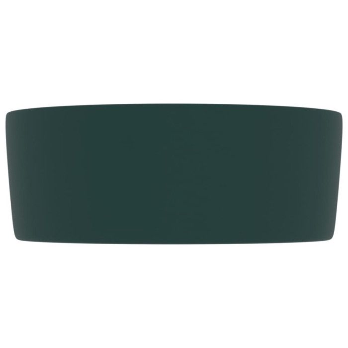 VidaXL Round Luxury Washbasin Countertop Toilet Washbasin Bathroom Cloakroom Kitchen Home Interior Green 147014