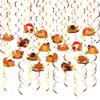 Thanksgiving Spiral Hanging Decorations Home & School Thanksgiving Spiral Decors Set Long Lasting Party Enhancements