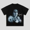 Lana Del Rey Zapalniczka Palenie Graficzny T-shirt z Podpisem Męski Damski Fan Piosenkarki Pop Gadżety Bawełniany Oversize Streetwear Koszulka