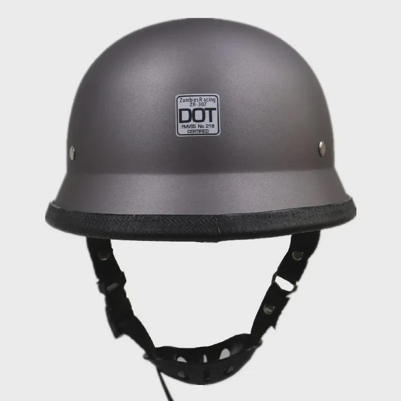 ZR-307 WWII German Style Half Motorcycle Helmet for Outdoor Riding