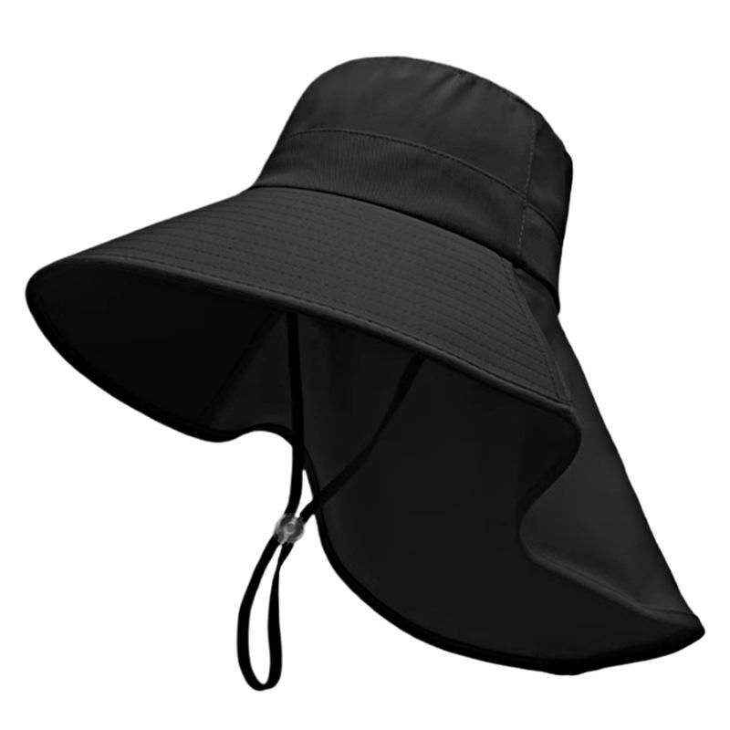 UPF50+ Womens Sun Hat Summer Ponytail Opening Wide Brim Foldable Travel Beach Fishermans Hat for Outdoor Activities