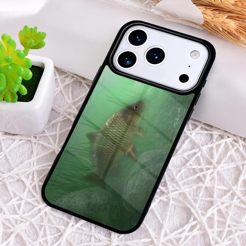 Carp Fishing Fish soft Phone Case for iPhone 17 Air 16 15 11 12 14 13 Pro Max Shockproof Cover