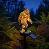 Wetterfeste Solar-Gartenlampe Licht, Drachen-Wilde Mann-Statue, Wildmensch-Skulptur, Ornamente Harz Außen-Nachtlicht Dekor für Terrasse Hof Hinterhof
