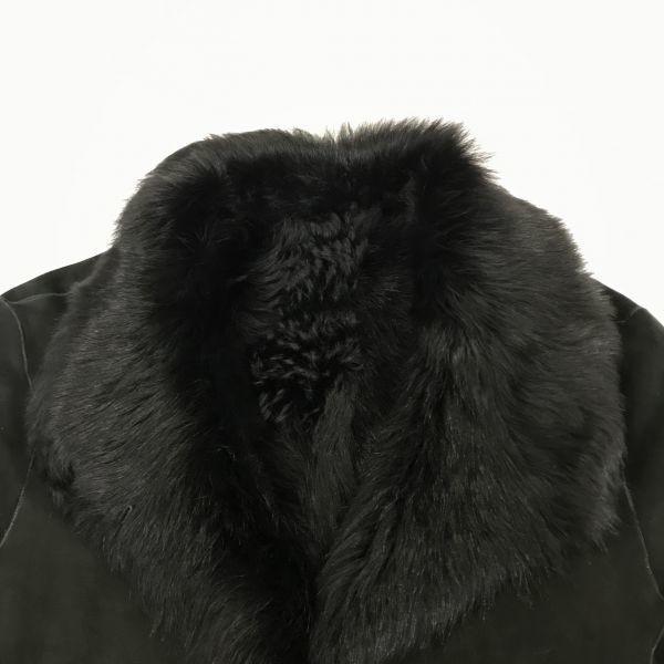 Made in Italy BOSCH Genuine Sheepskin Shearling Coat/38/M/Black/Fur Short Length(USED)