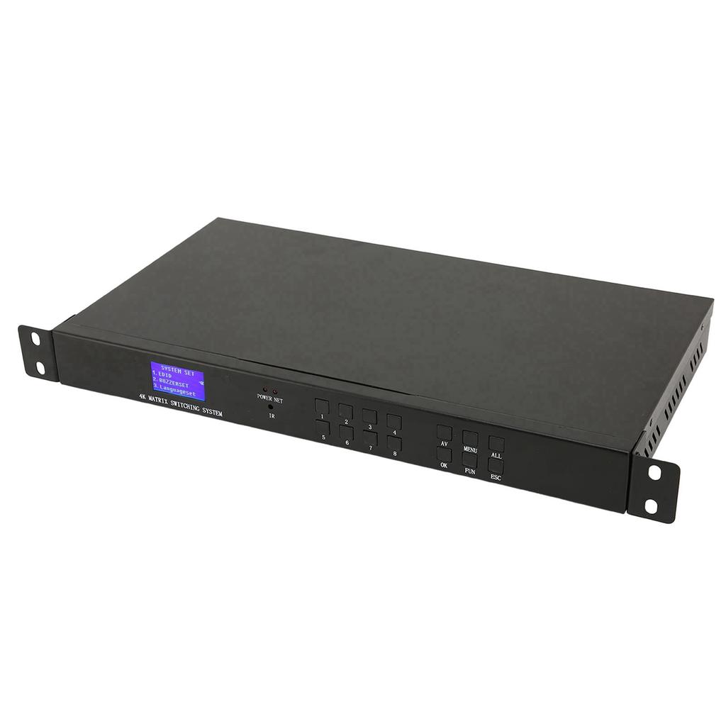 Switcher Interfață Multimedia HD 8x8 Cip 6.5GHz Aliaj Aluminiu 8 Intrări 8 Ieșiri Rack Mount Splitter