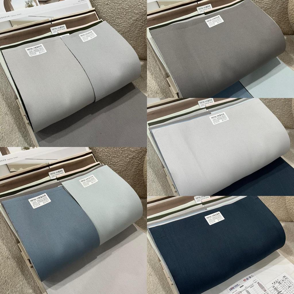 Double-Sided No-Drill Linen-Like Blackout Curtains for Living Room, Bedroom, or Balcony