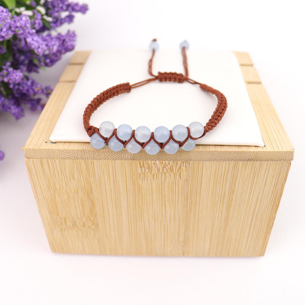 Bohemian Handwoven Double Row Crystal Stone Bracelet B102