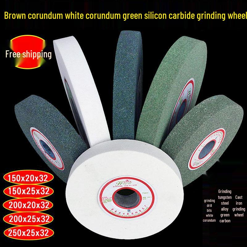 Multi-Material Grinding Wheel: White Corundum, Brown Corundum, Green Silicon Carbide - Perfect for Bench Grinders and Knife Sharpeners
