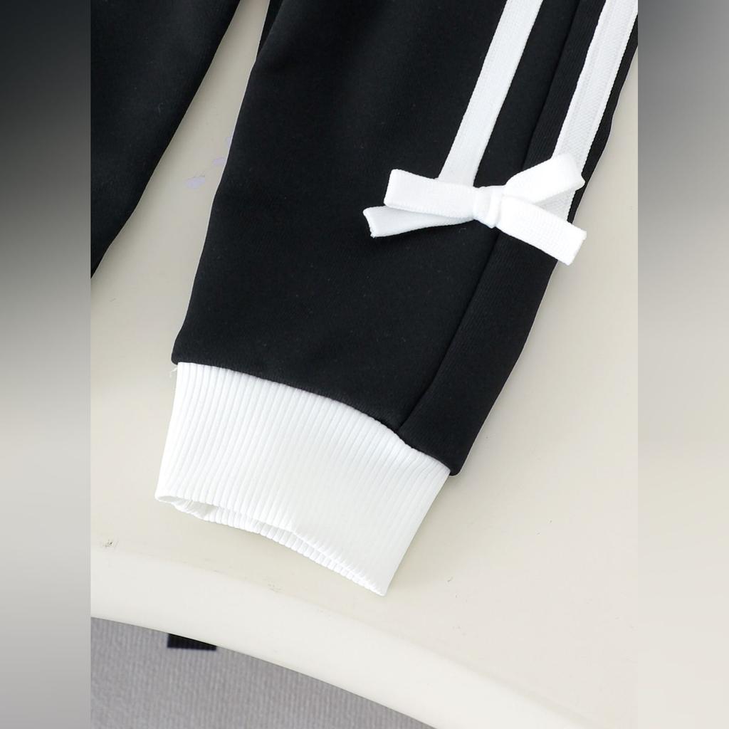 Kids Casual Long-Sleeve Set, Comfortable Daily Wear Outfits