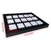 Velvets Lined Acrylic Jewelry Sample Case with 15 Square Slots Display Plate for Professional Gemstones Exhibition