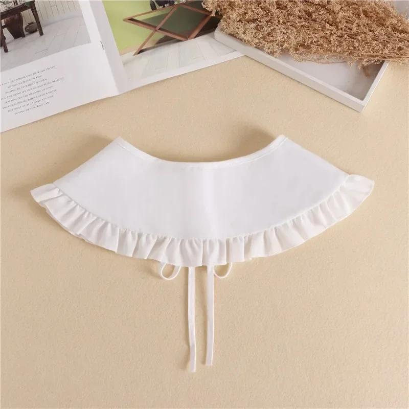 Perfect Match Korean Style Fake Collar Shawl For Womens Multifunctional Sunscreen Detachable Doll Collars Shawl Lapel Small Cape False Collar