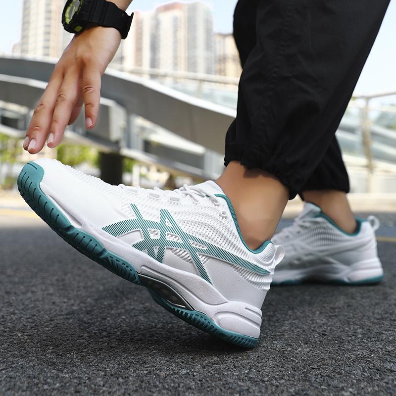 Nowe buty do badmintona Buty męskie profesjonalne buty sportowe do tenisa oddychające odporne na zużycie buty do siatkówki damskie