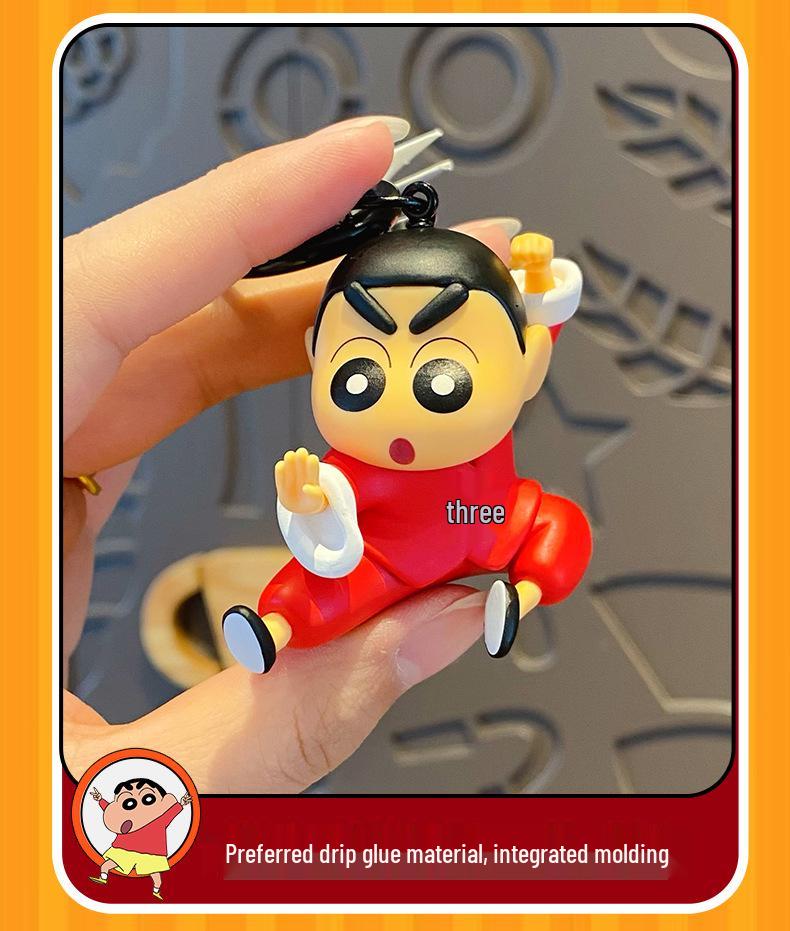 Crayon Shin-chan Kung Fu Keychain | Cute Backpack Pendant for Couples