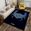 Cancer Zodiac Tribal Design Suitable As a Non-slip Mat for the Living Room or Bedroom Sofa