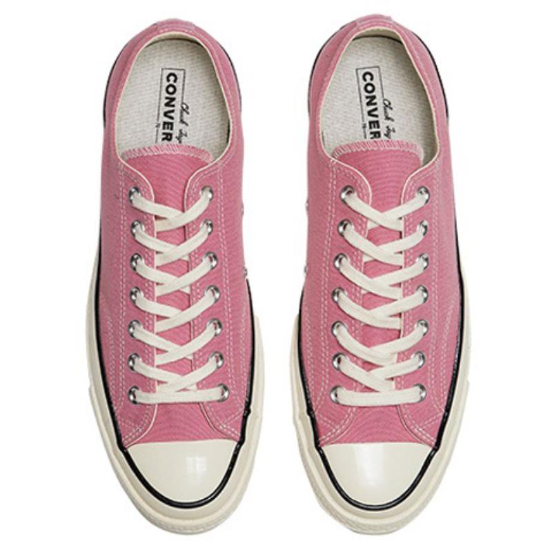 Converse 1970s Allsta Comfortable and Stylish Wear-Resistant Breathable Lightweight Low-Top Canvas Shoes Unisex Pink Ivory