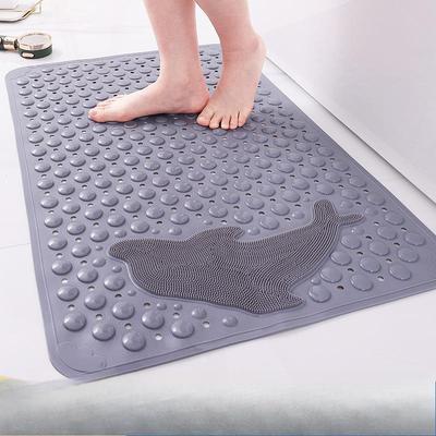 Anti-Rutsch-Matte fürs Badezimmer, Badezimmer-Duschmatte, Duschraum, wasserdicht und sturzsicher, Fußmatte für die Haushaltstoilette mit Saugnapf-Bodenmatte