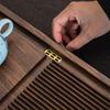 Tea tray solid wood household living room new dry brewing small tea table whole high-end office kung fu tea set drainage