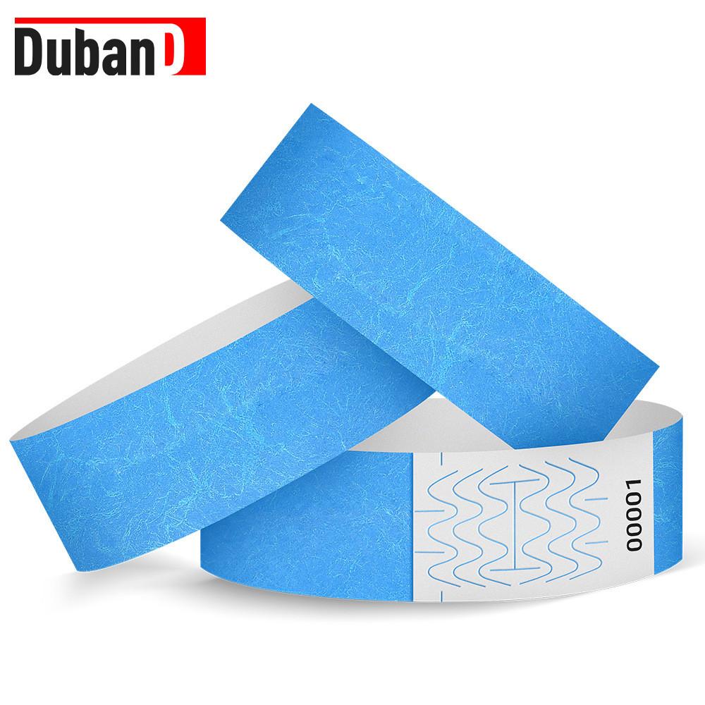 Waterproof Dupont Paper Wristbands With Uv Printing For Childrens Playground And Pool Access
