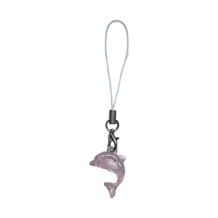 Vibrant Dolphin Shaped Pendant Lovely Phone Charm Key Holder For Unique Phone Strap Or Bag Embellishment