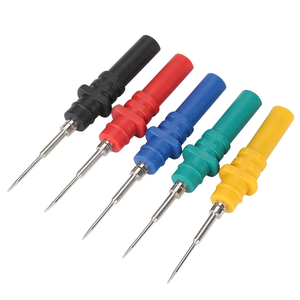 Automotive Diagnosis Probe, Oscilloscope Test Probe with Banana Plug and Replacement Pins, Small Diameter for Insulation Piercing, Ideal for Small Con