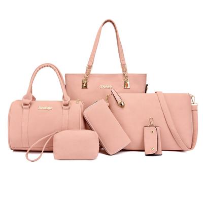 Sac mère et enfant mode PU nouveau multi-pièces ensemble six pièces portable bandoulière messager sac pour femmes