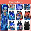 New Cartoon Anime Sonic School Backpack For Primary And Middle School Students