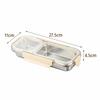 with Fork Spoon Bento Box 304 Stainless Steel Food Container New Divided Lunch Box  For Meal Prep
