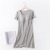 Modal With Chest Pads, Short-Sleeved Nightdresses, Pajamas, No Bras, Thin Plus-Size Ruffled Dresses, Women'S Summer Loungewear