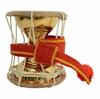 Brass Udukai Drum | South Indian Style Folk Musical Instrument (Udukkai) for Classical & Devotional Music