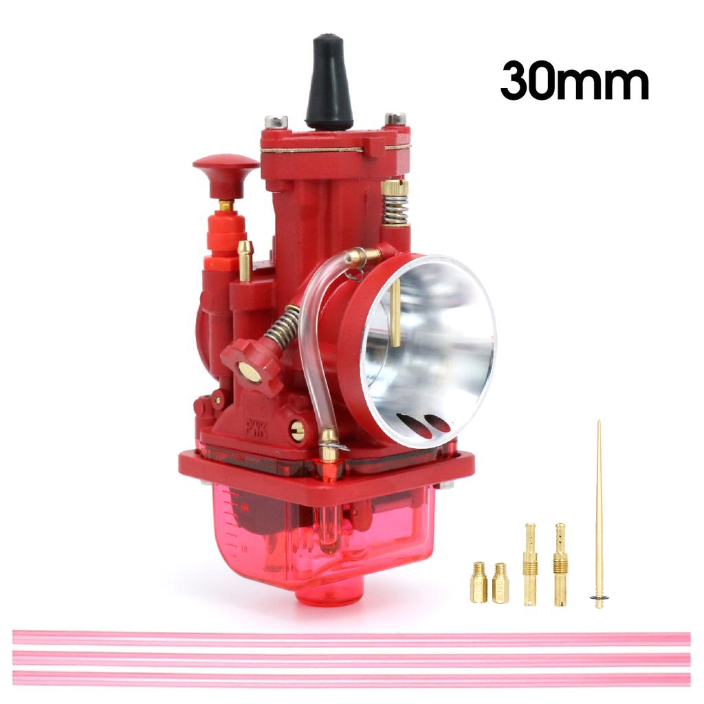 Alconstar-21 24 26 28 30 32 34mm RED/BLACK Motorcycle Racing  carburetor For 2T 4T Mikuni PWK carb For OKO 2T 4T Motorcycle Carb